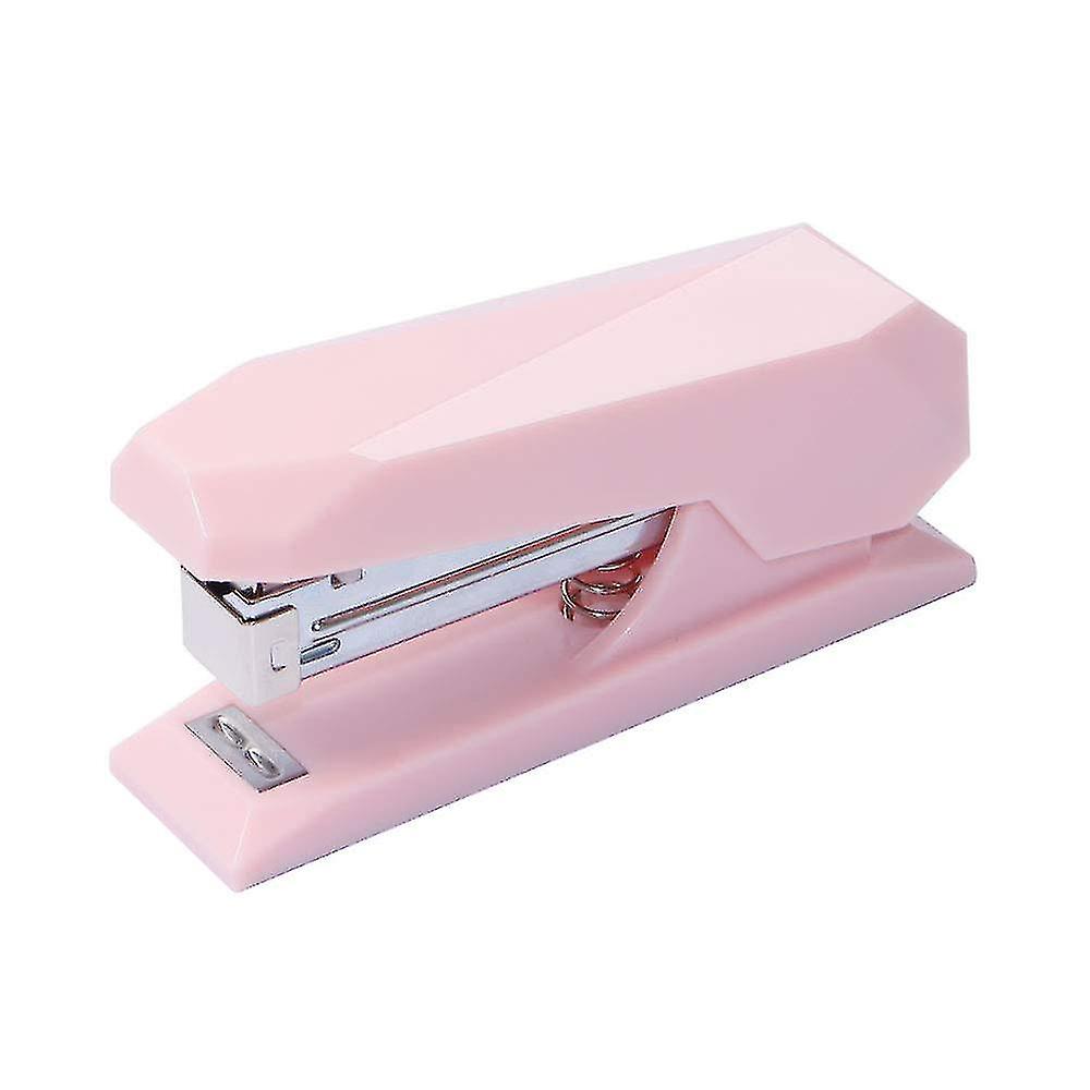 Power Saving Staplers With Non-skid Base Office Supplies For Women Girls And Student (pink)