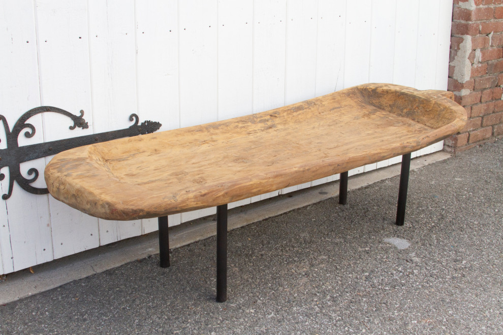 Antique Naga Wooden Trough Table   Rustic   Coffee Tables   by De cor  Houzz