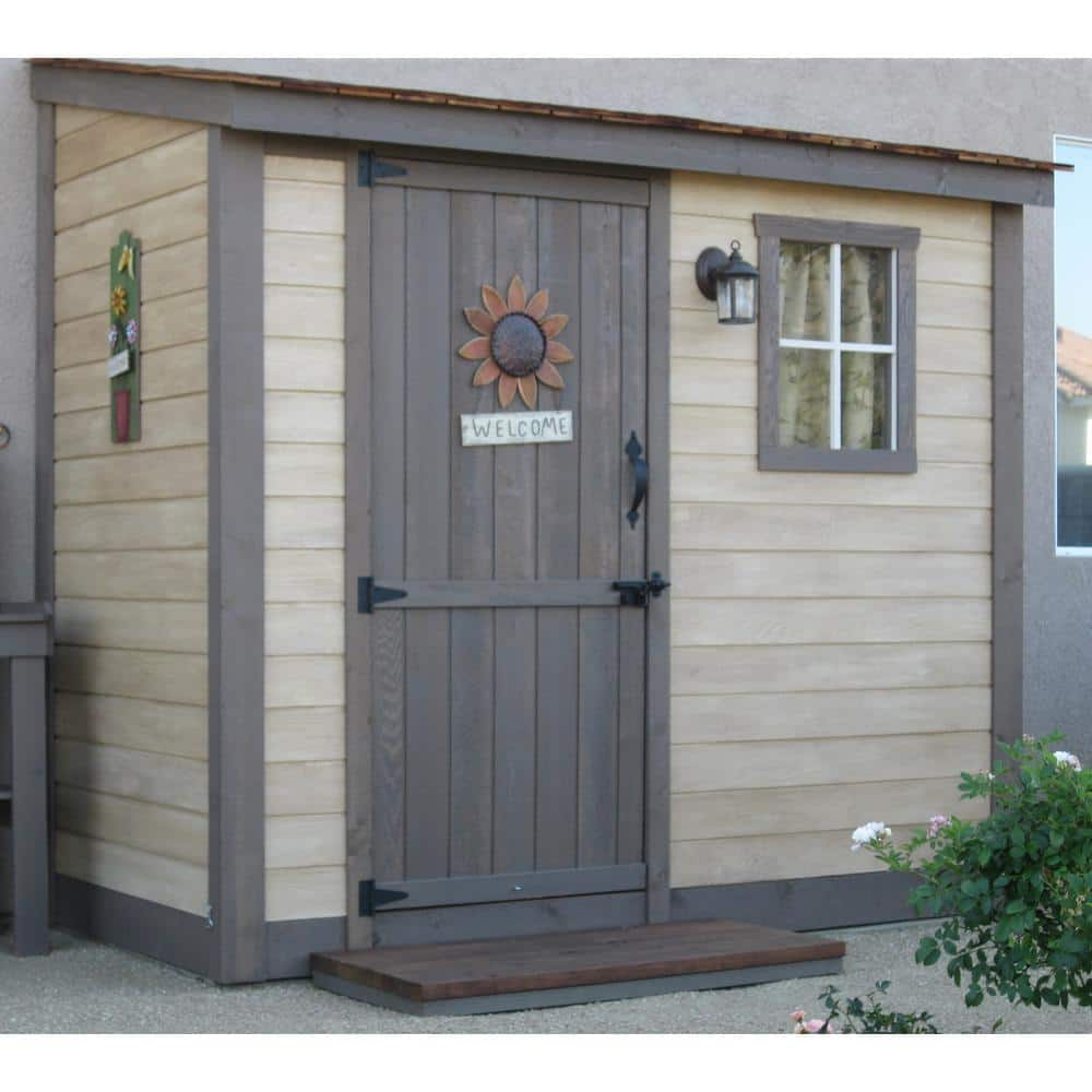 Outdoor Living Today Spacesaver 8 ft. x 4 ft. Western Red Cedar Single Door Shed SS84