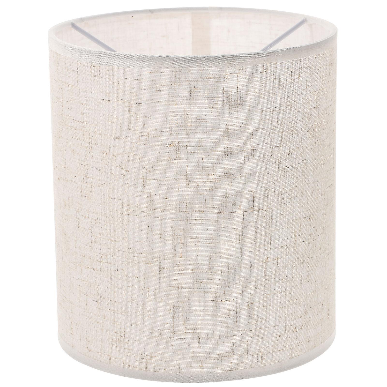 Linen Lamp Cover Replacement Lamp Shade Wall Light Cover Desktop Lampshade(e27)