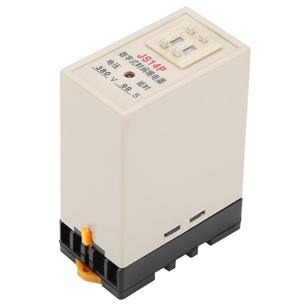 Js14p 1-99 Seconds Timer Relay Digital Display Delay Time Relay With Base Ac 380v