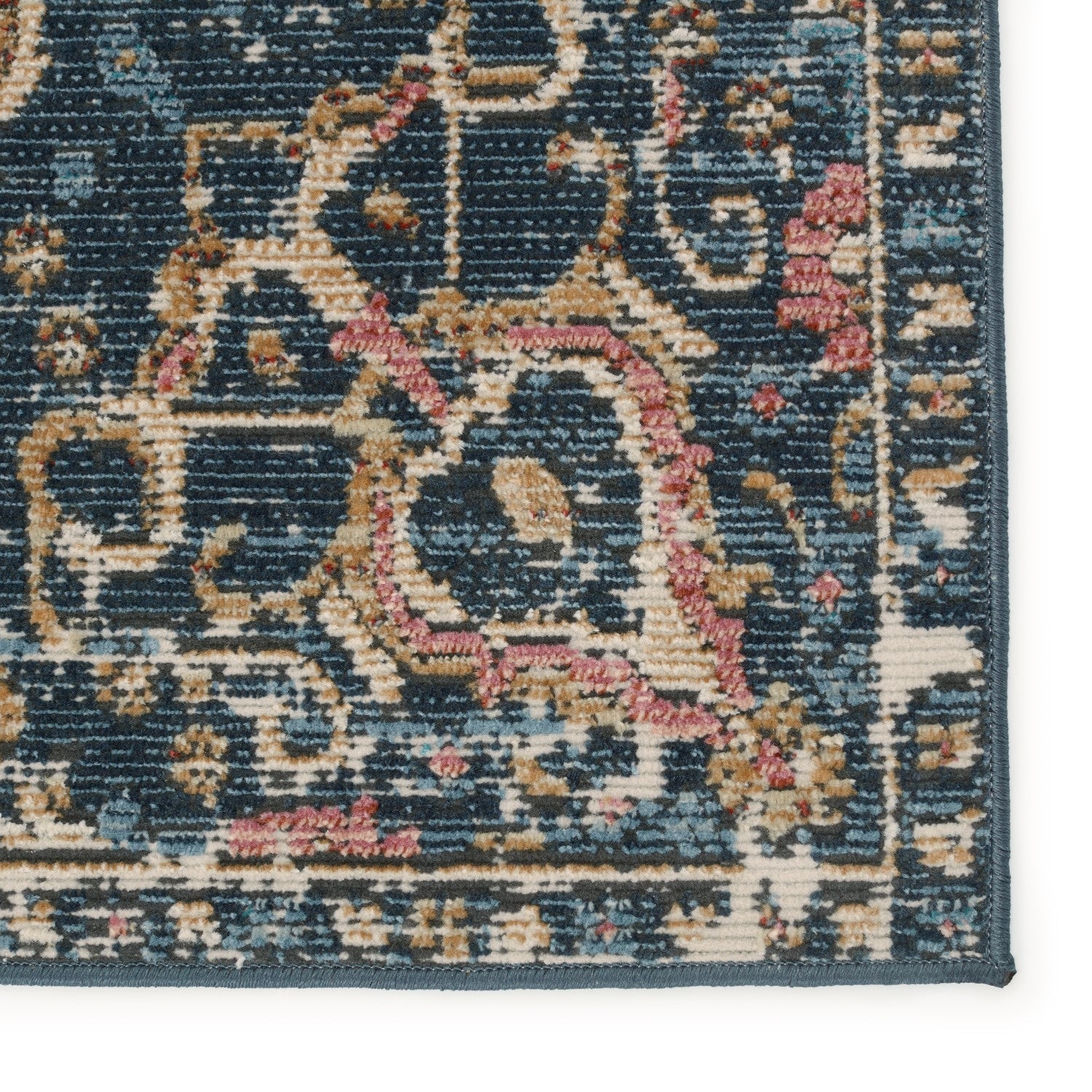 Swoon Indoor/Outdoor Akela Dark Blue & Multicolor Rug