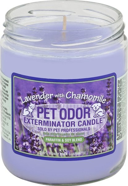 Pet Odor Exterminator Lavender and Chamomile Deodorizing Candle