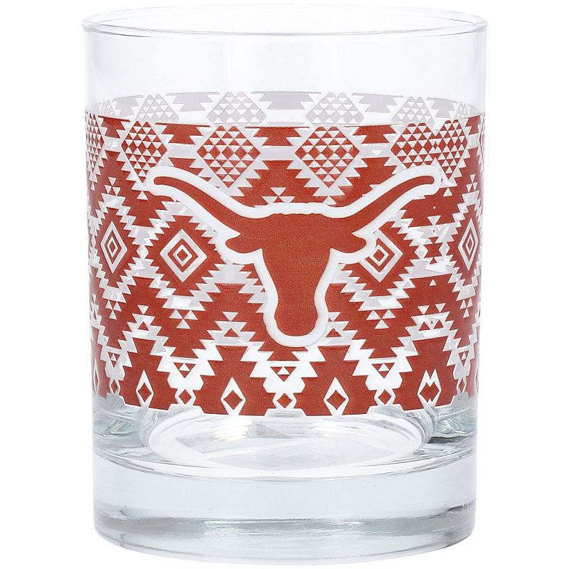 Texas Longhorns 14oz. Heritage Rocks Glass