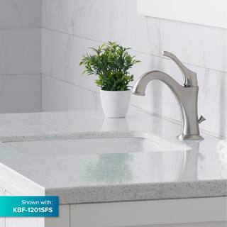 KRAUS Elavo Square Ceramic Undermount Bathroom Sink in White with Overflow KCU-231