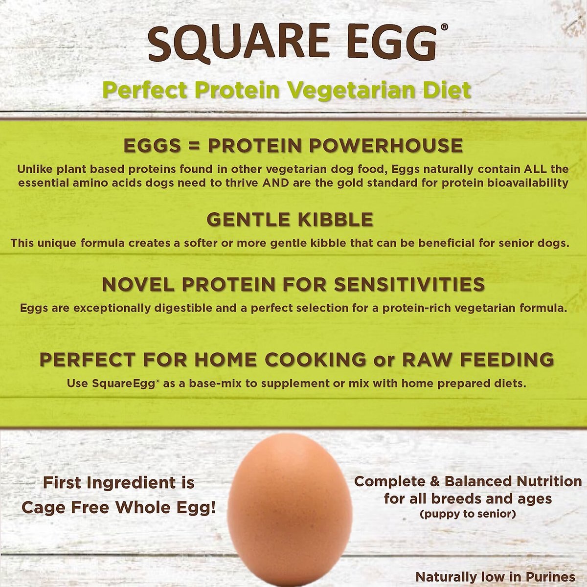 SquarePet Square Egg Meat Free Formula Dry Dog Food