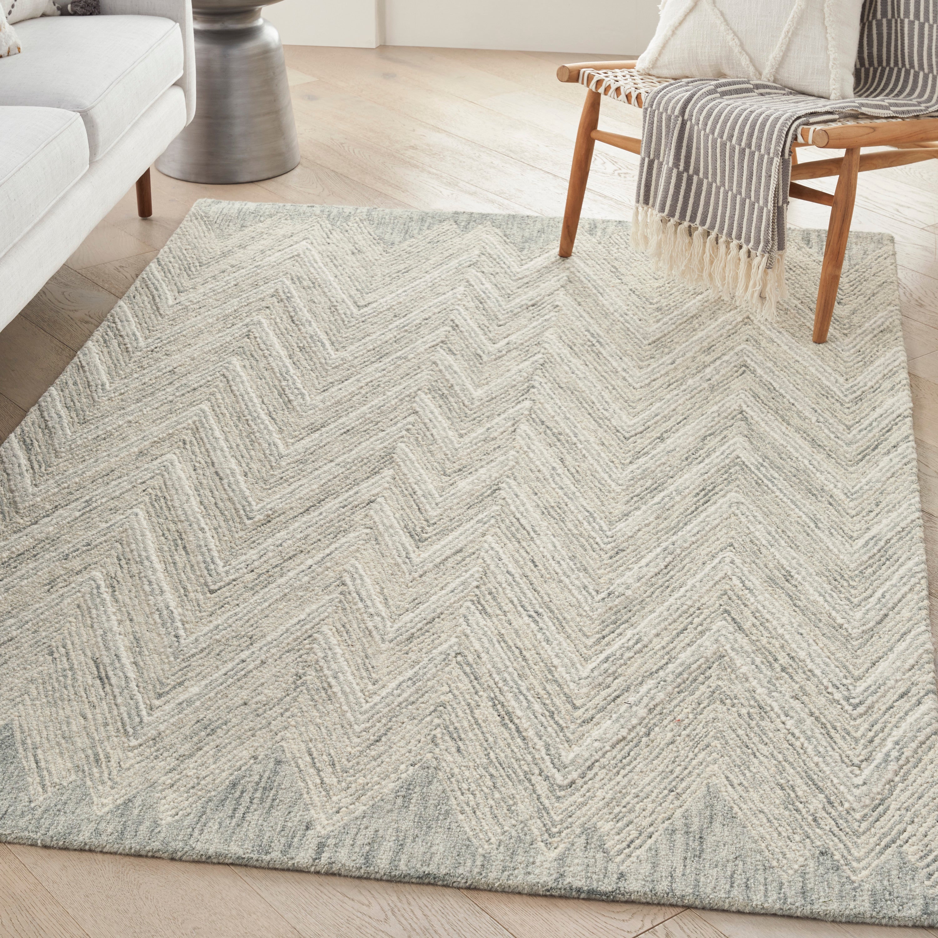 Interlock Teal Rug