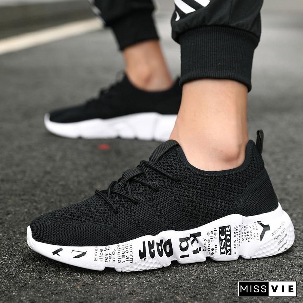 Men Casual High Quality Fashion Style Shoes Comfortable Mesh Outdoor Walking Jogging Sneakers Tenis Masculino