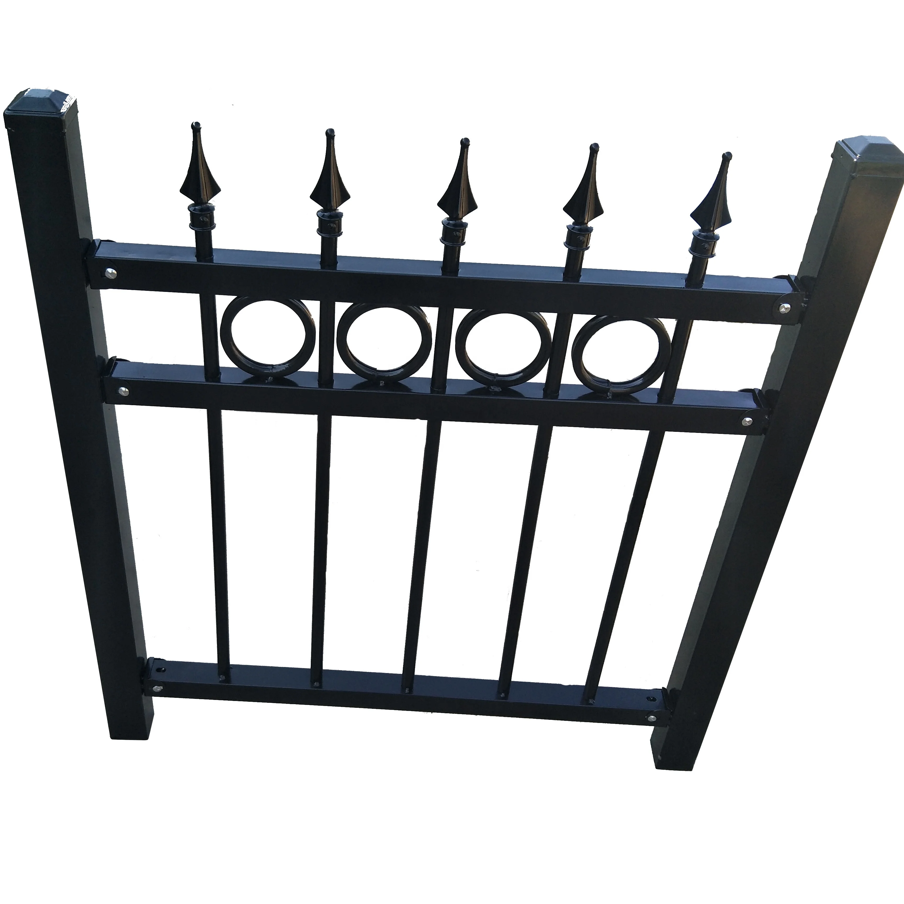 Galvanized plastic spraying assembled steel garden fence