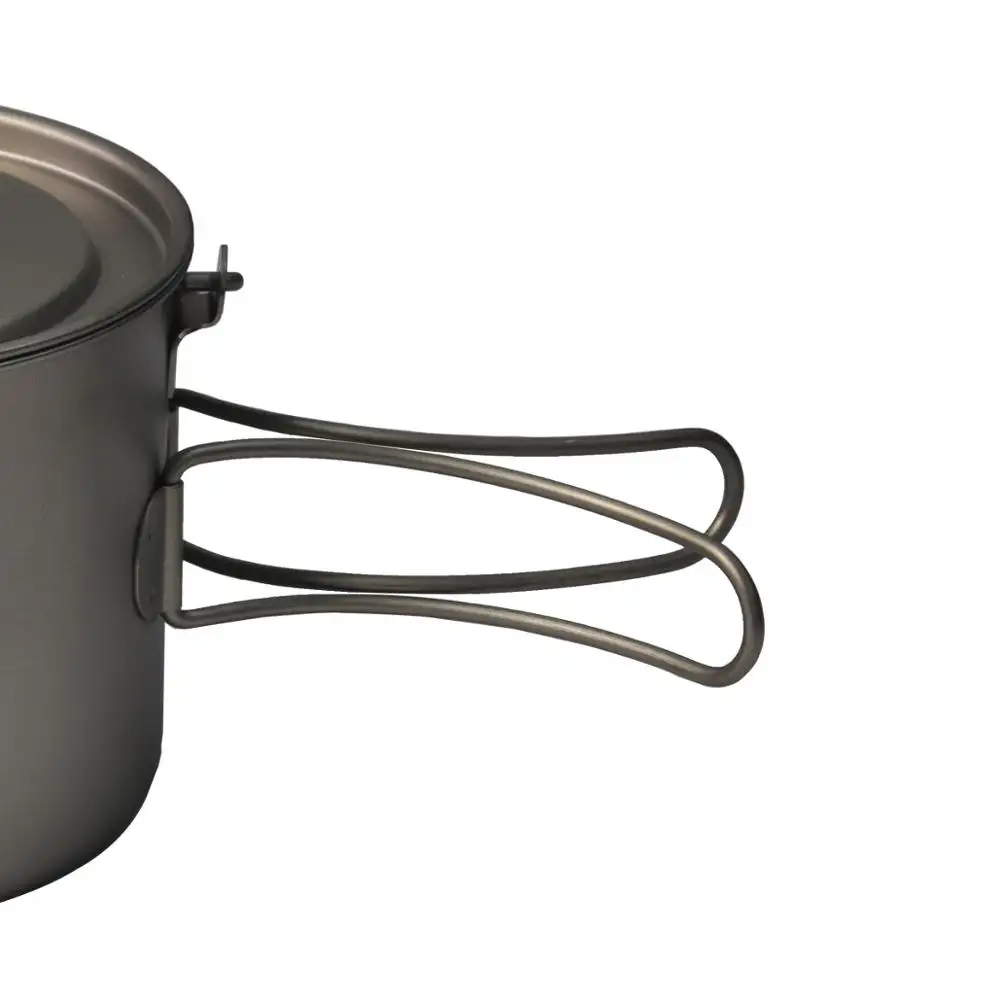 Outdoor activties Camping cup titanium outdoor cooking pot for hiking