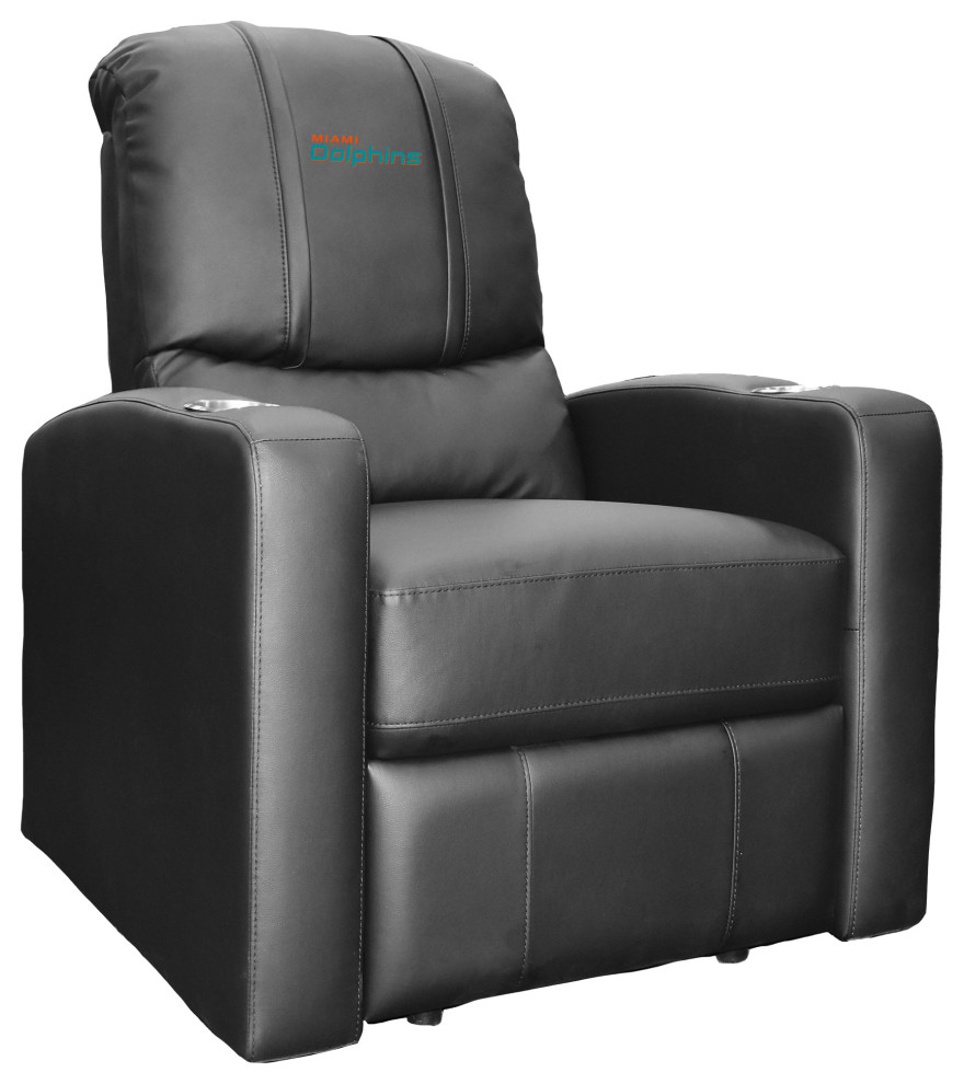 Miami Dolphins Secondary Man Cave Home Theater Recliner   Contemporary   Recliner Chairs   by DreamSeats LLC  Houzz