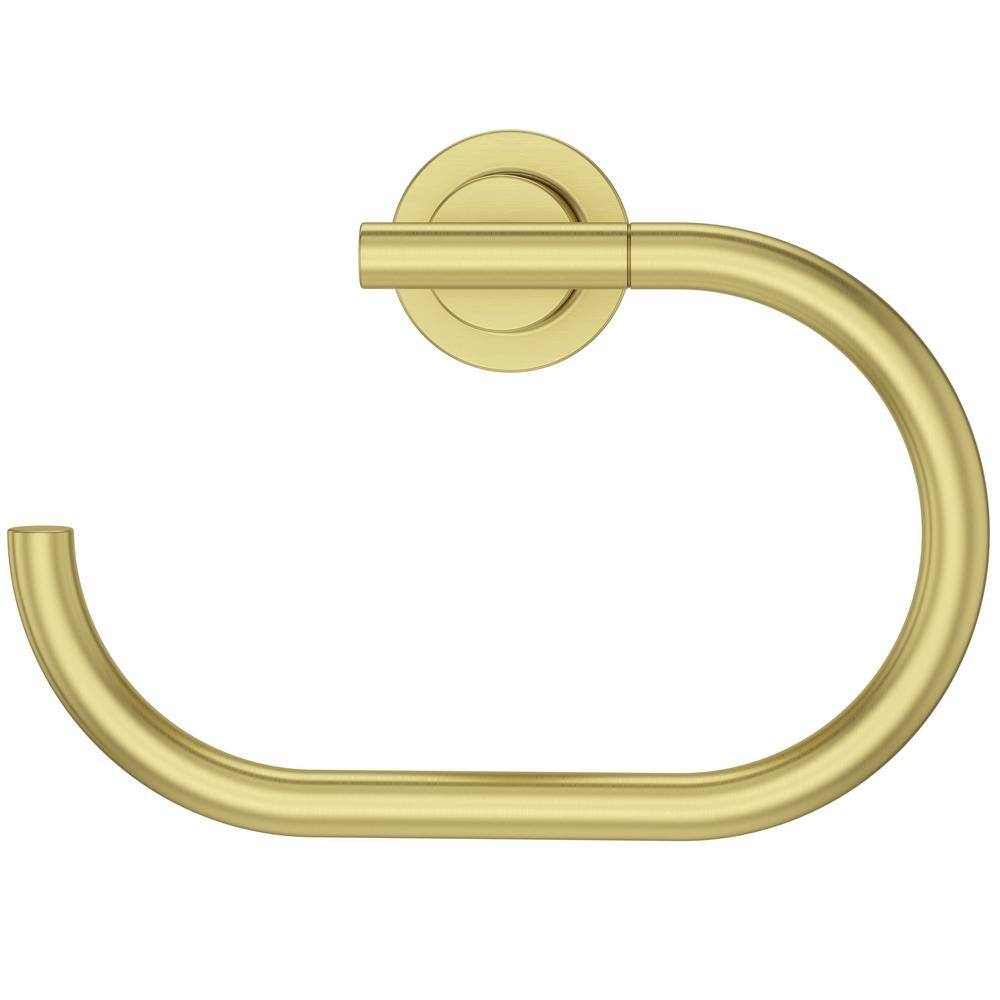 Pfister Contemporary Towel Ring in Brushed Gold BRB-NC1BG