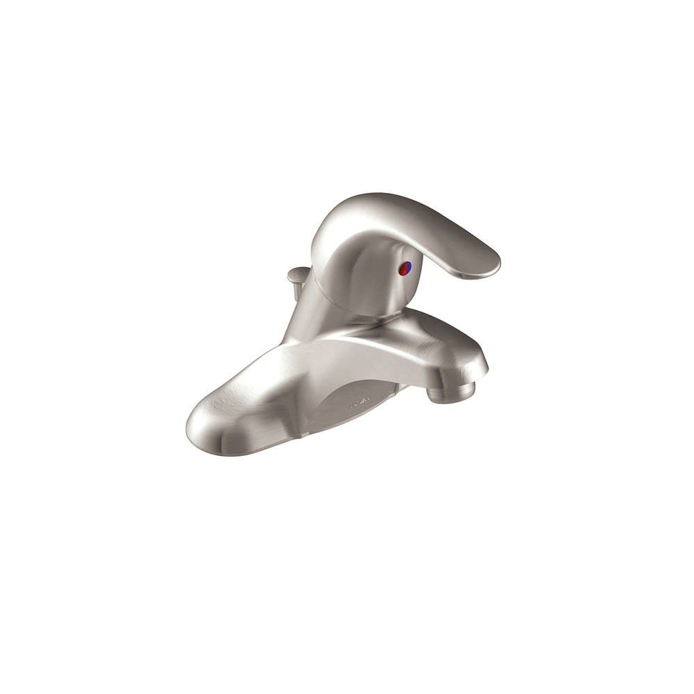 Moen Adler Bathroom Faucet Spot Resist Brushed Nickel Low Arc