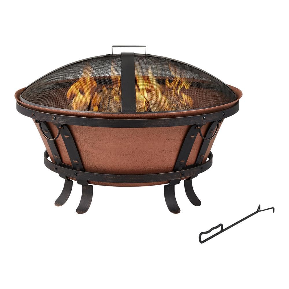 Hampton Bay 34 in. Whitlock Cast Iron Fire Pit FT-116