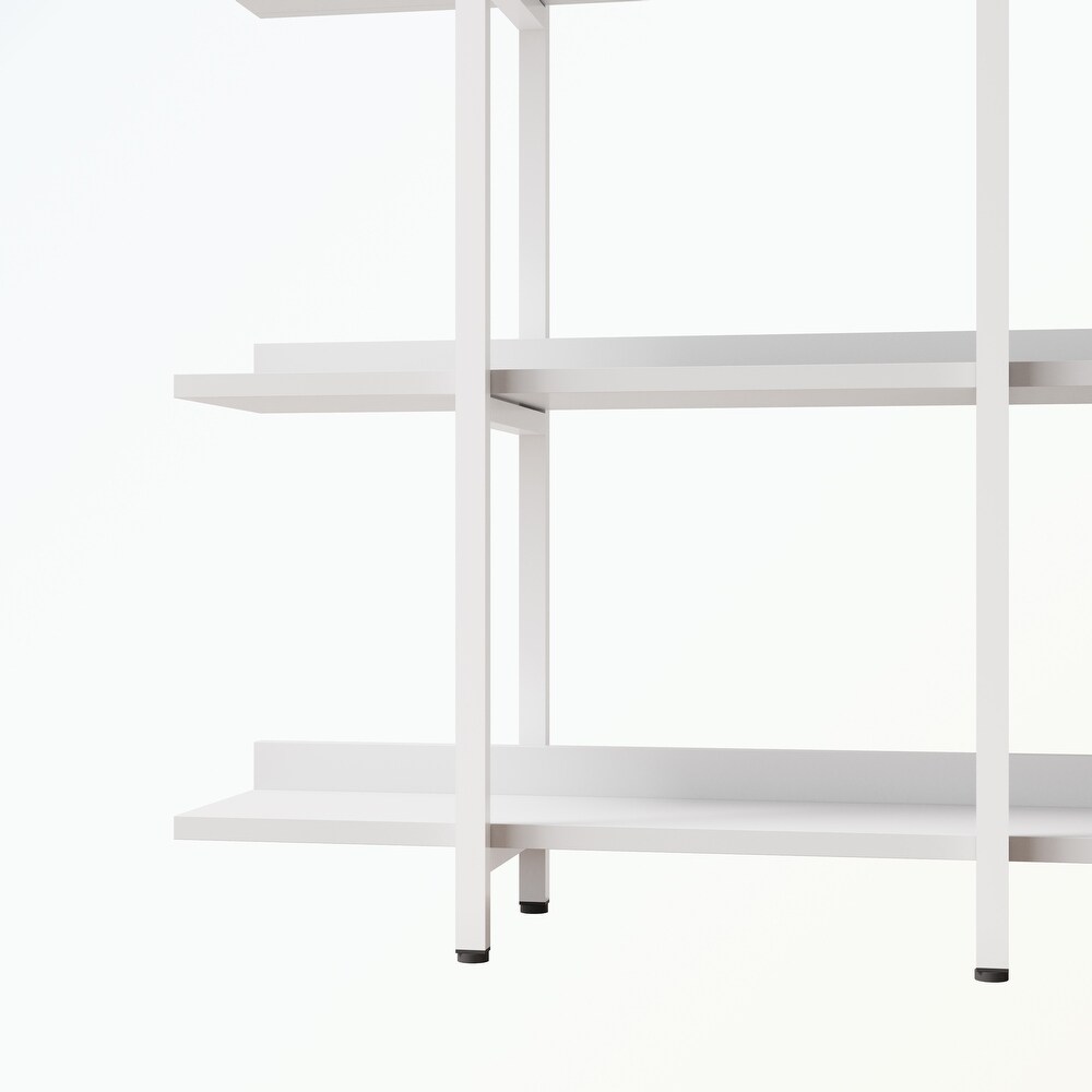 5 Tier Bookcase with Metal Frame  MDF Board