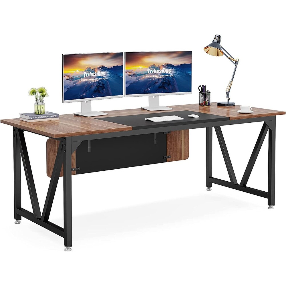 70.8 Inch Computer Desk  Large Executive Office Desk for Home Office