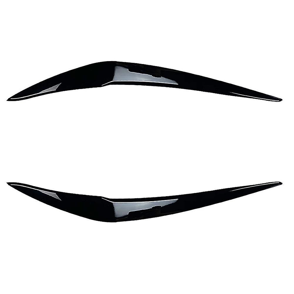 Car Glossy Black Headlights Eyebrows Eyelids Cover Eyelash Head Light Lamp Stickers For- 1 Series F