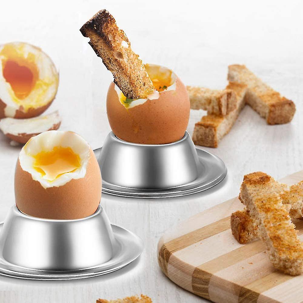 Egg Cup Holder ，stainless Steel Egg Cups Plates Holder For Hard Soft Boiled Egg，kitchen Display