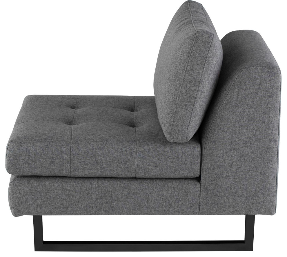 Nuevo Furniture Janis Seat Armless Sofa   Transitional   Armchairs And Accent Chairs   by Unlimited Furniture Group  Houzz