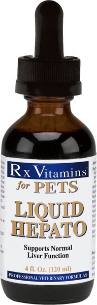 Rx Vitamins Hepato Liquid Liver Supplement for Cats and Dogs