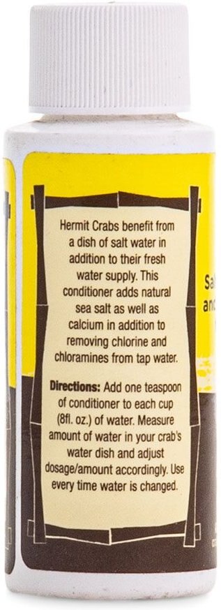 Fluker's Saltwater Concentrate/Water Hermit Crab Conditioner， 2-oz bottle