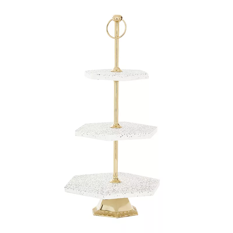 Stella and Eve Stoneware Tiered Server