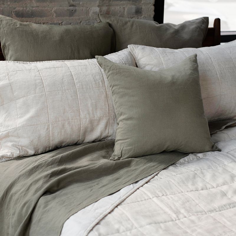 French Linen Quilted Sham Set