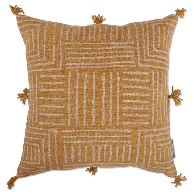 Indoor Ghana Square Throw Pillow Yellow Pillow Perfect