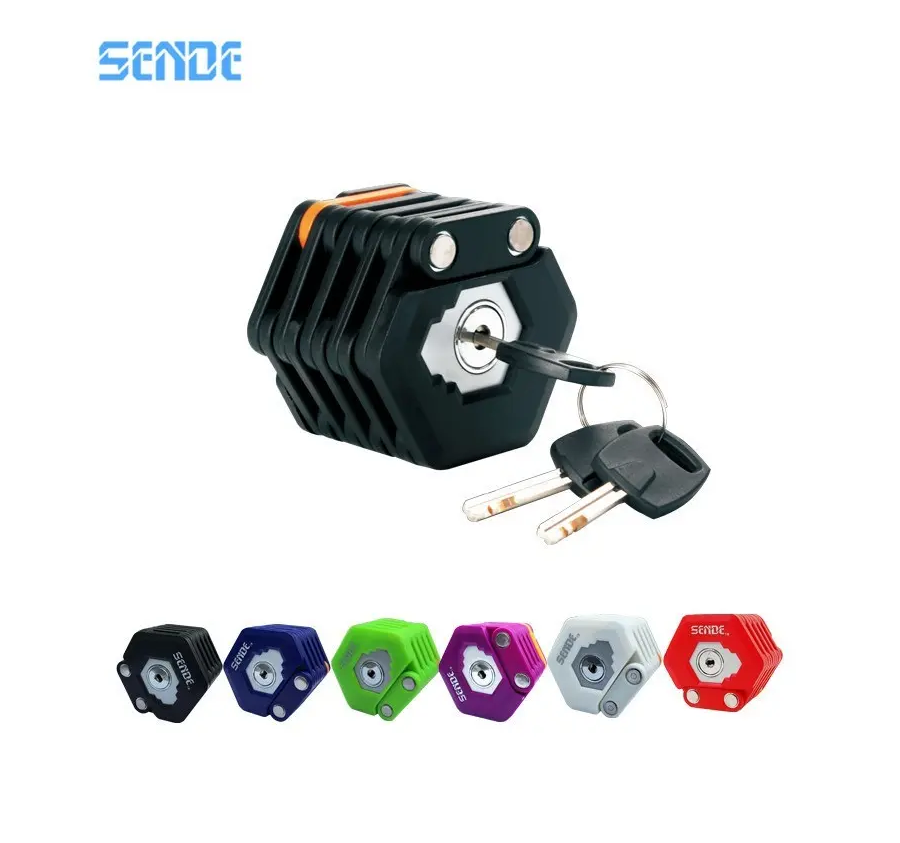 High Security Folding Bike Cycle Solid Lock Foldable Combination Electric Bicycle Lock bicycle accessories