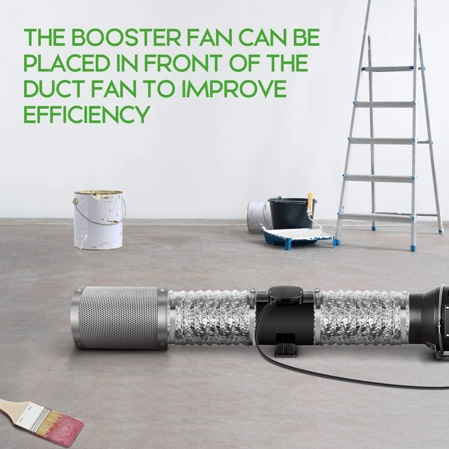 iPower Silent Inline Duct Ventilation Booster Fan 4