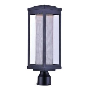 Maxim Lighting Salon 6 in. Wide 1-Light Outdoor Black Integrated LED Post Light 55900MSCBK