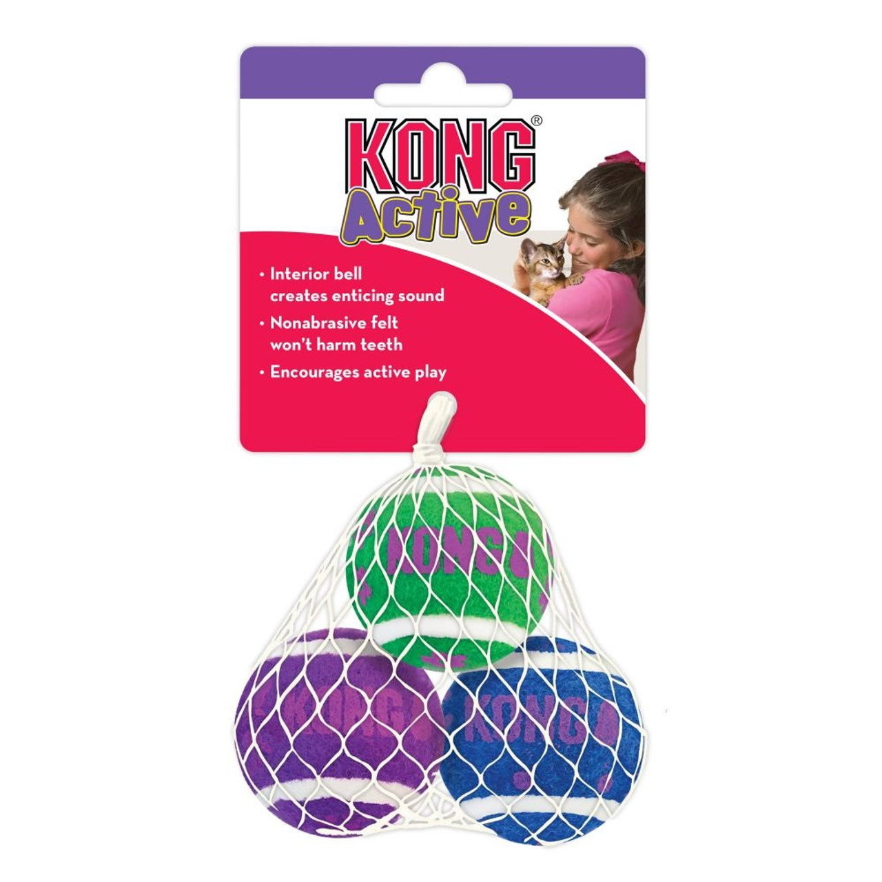 Kong Active Tennis Ball Cat Toy