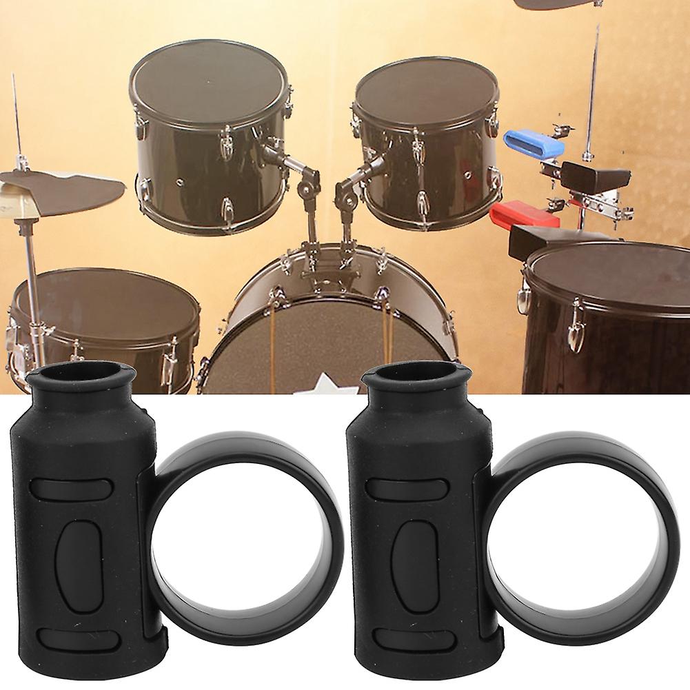 Drum Stick Control Clip Finger Controller Anti Slip Drummer Rotating Auxiliary Tool(noir )