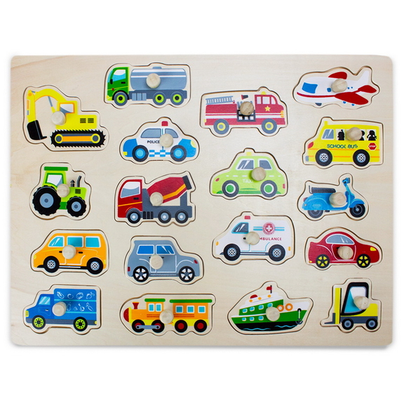 Brybelly Jumbo People Movers Peg Puzzle