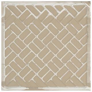 Merola Tile Arte Soft Grey 9-34 in. x 9-34 in. Porcelain Floor and Wall Tile (10.88 sq.ft.Case) FCD10ASG