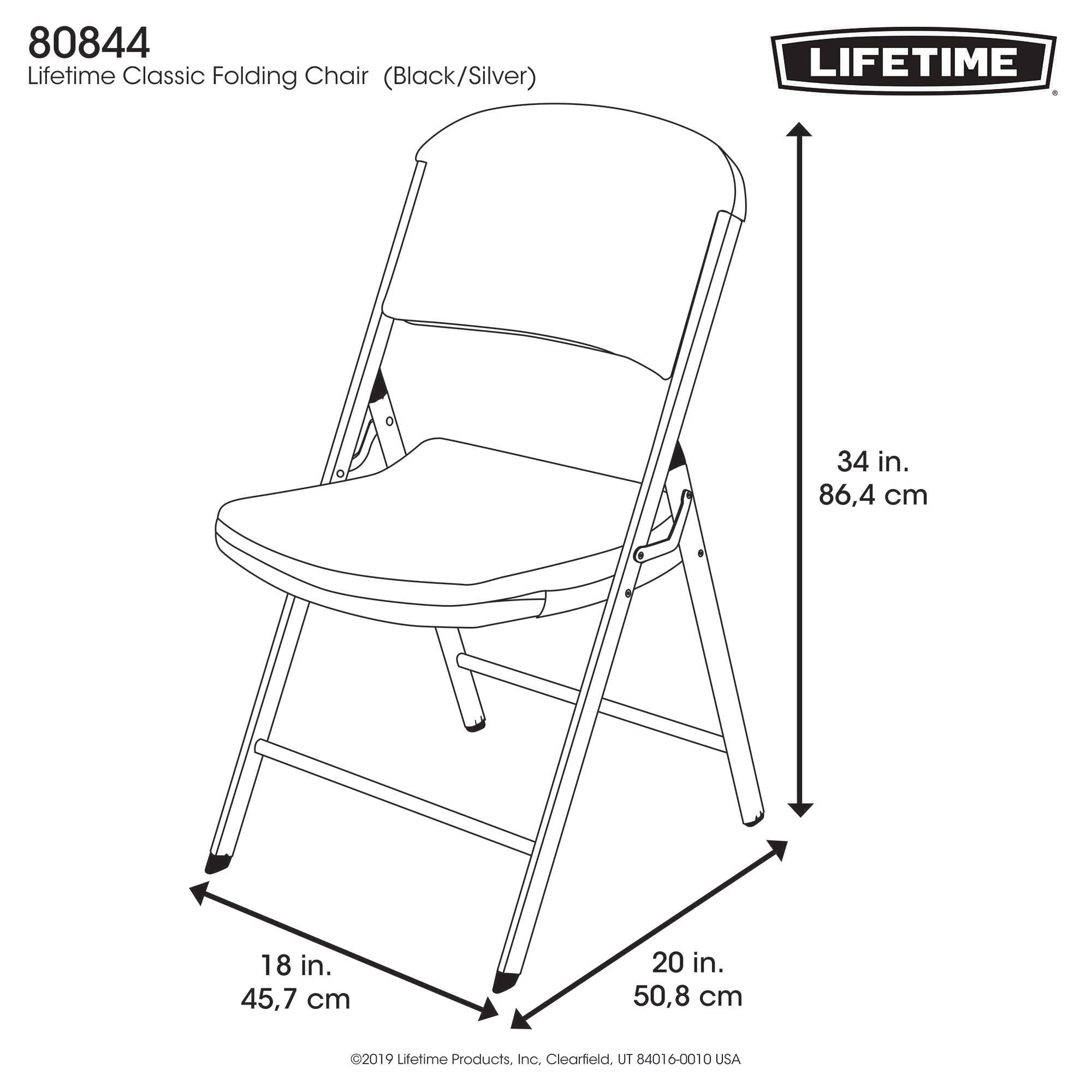 Lifetime Classic Folding Chair - 6 Pk (Commercial)