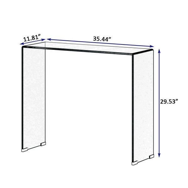 Console Table Whole Tempered Glass rectangular porch table