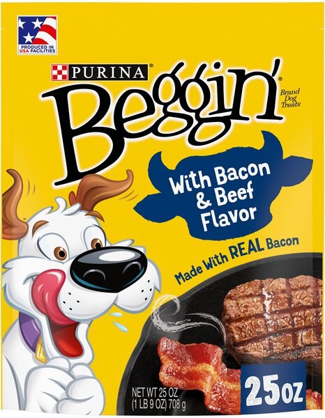 Purina Beggin' Strips Real Meat with Bacon and Beef Flavored Dog Treats