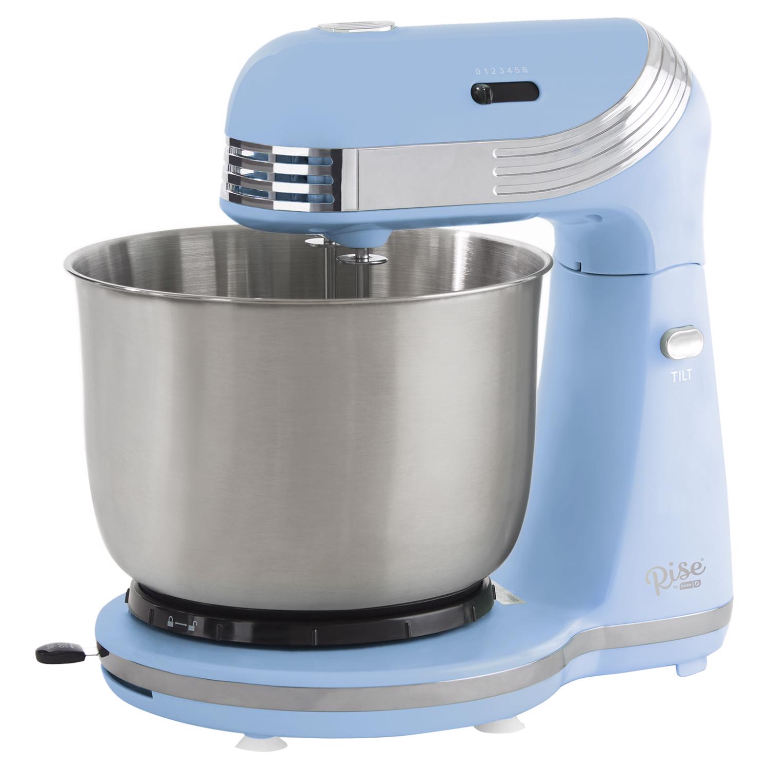 Rise by Dash Aqua Sky 3 qt. cap. 6 speed Stand Mixer