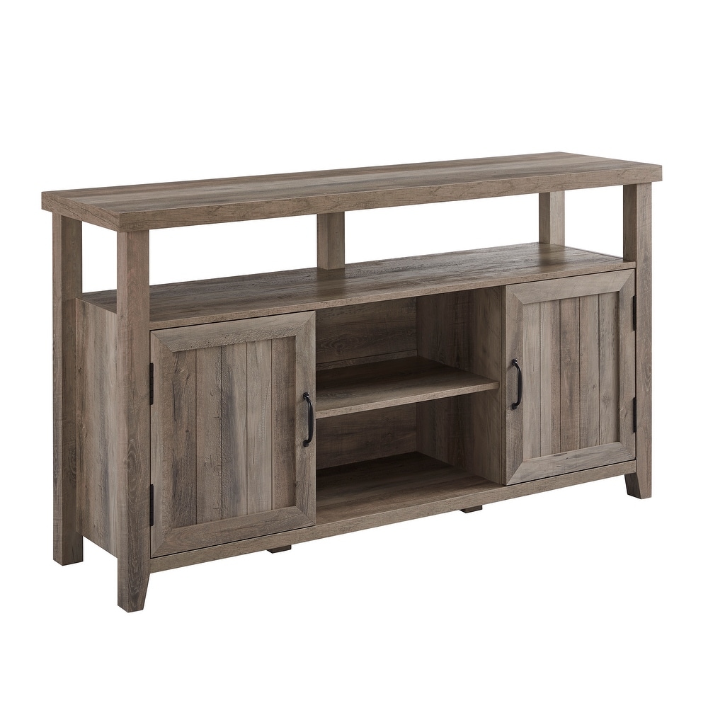 Middlebrook 58 inch Groove Door Highboy TV Stand