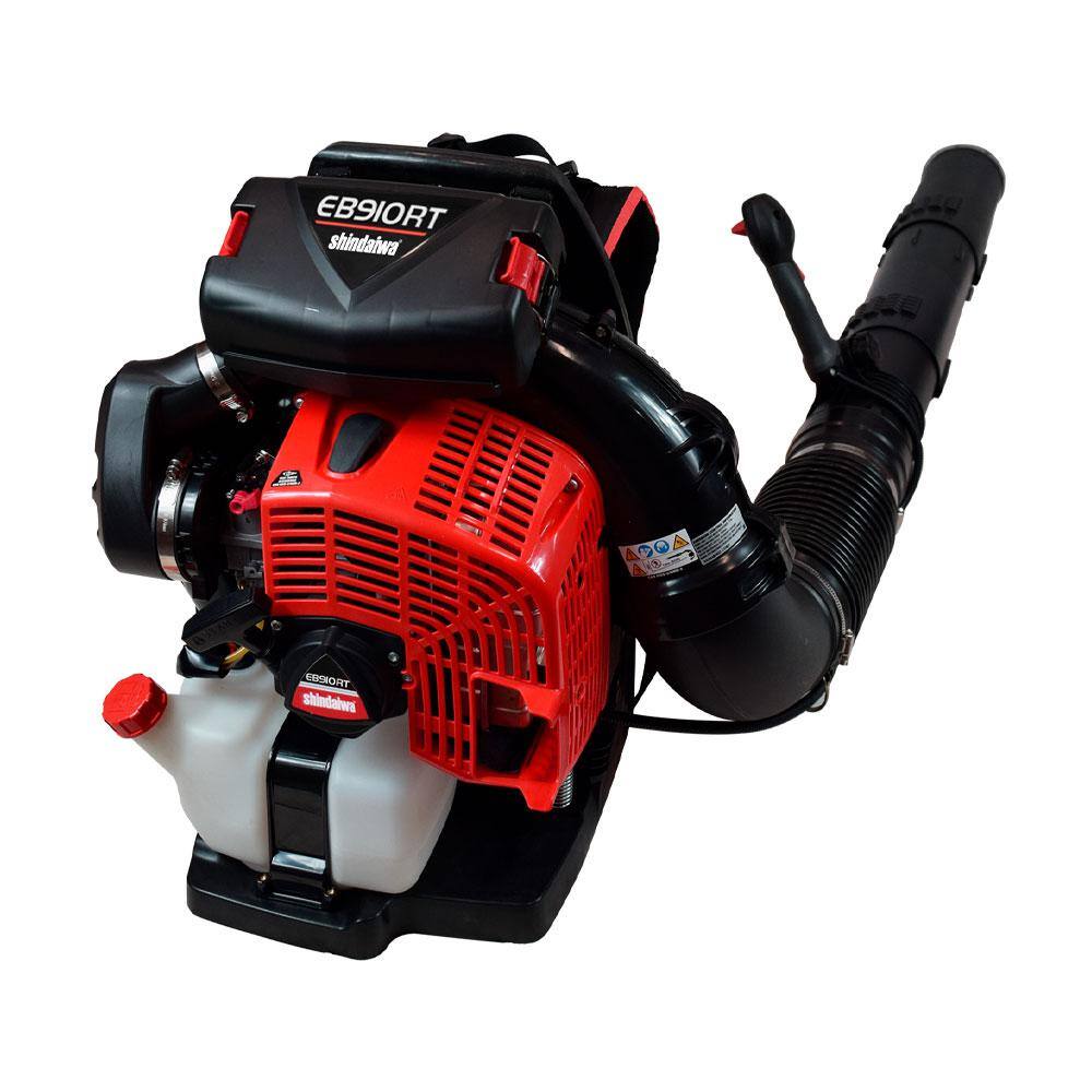 Shindaiwa 220 MPH 1110 CFM 79.9 cc Gas 2-Stroke Backpack Leaf Blower with Tube Throttle and Integrated Back Cooling Vent Fan EB910RT