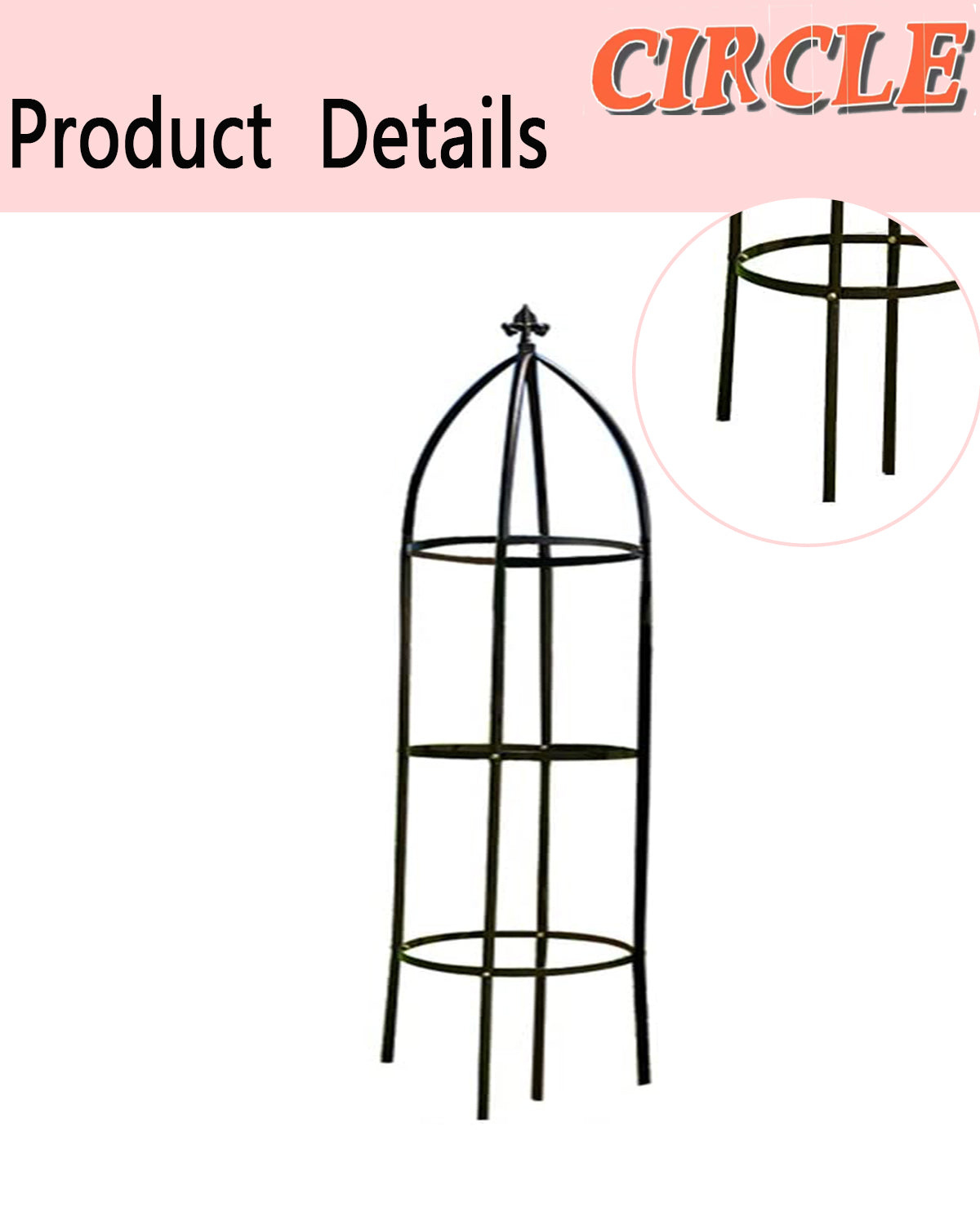 Garden Arch Trellis for Climbing Plants Rose Thicken Metal Wedding Arches Arbor Ceremony Party Outdoor