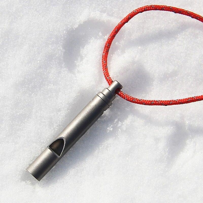 Ultralight Titanium Emergency Whistle 01