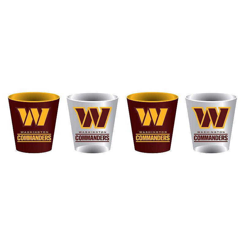 Washington Commanders Four-Pack Shot Glass Set