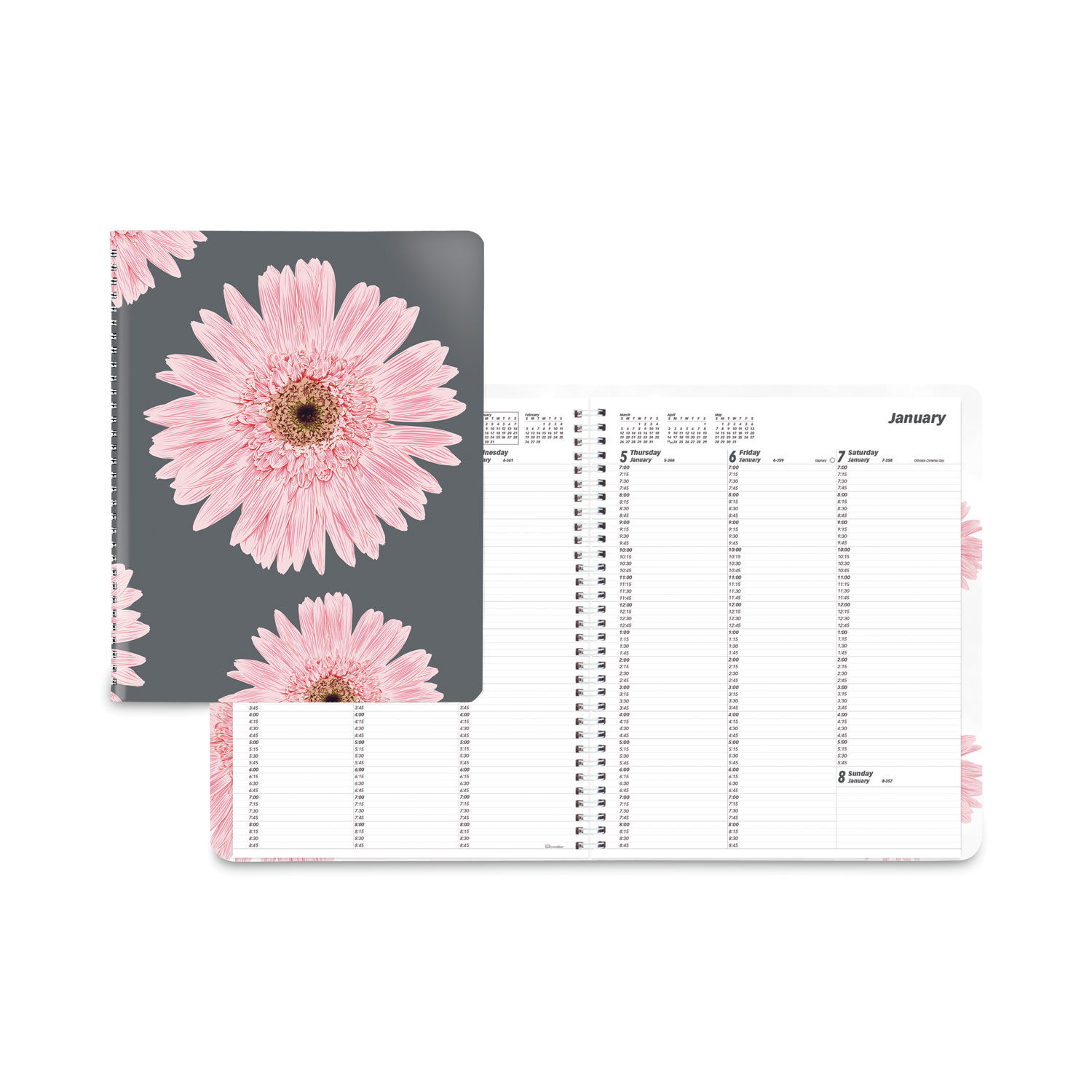 Essential Collection Daisy Weekly Appointment Book by Brownlineandreg; REDCB950G05