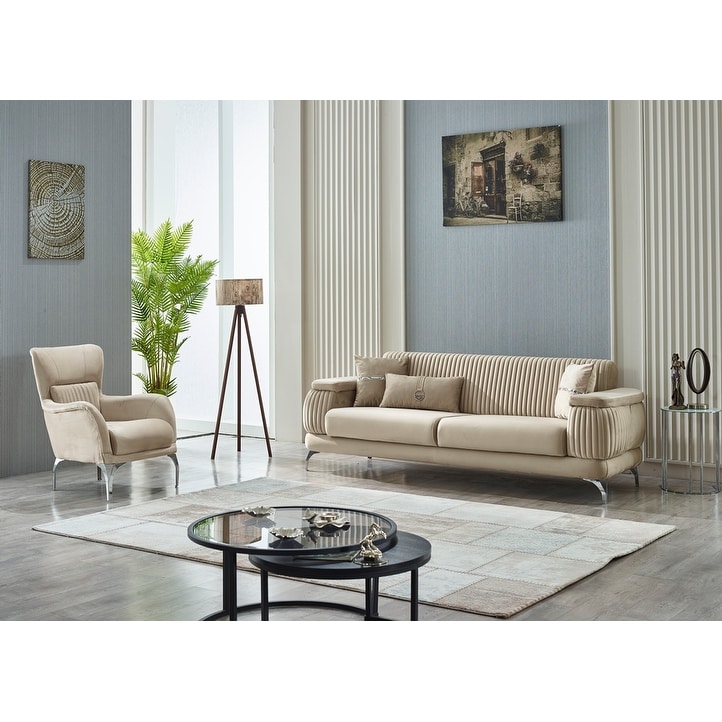 Resital 2 Pieces Living Room Sets 1 Sofa 1 Chair