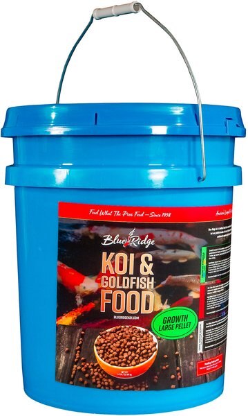 Blue Ridge Koi and Goldfish Large Pellet Growth Formula Koi and Goldfish Food