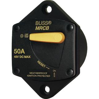 Blue Sea Systems 187 Series DC Circuit Breaker - Panel Mount 80 Amps 7042