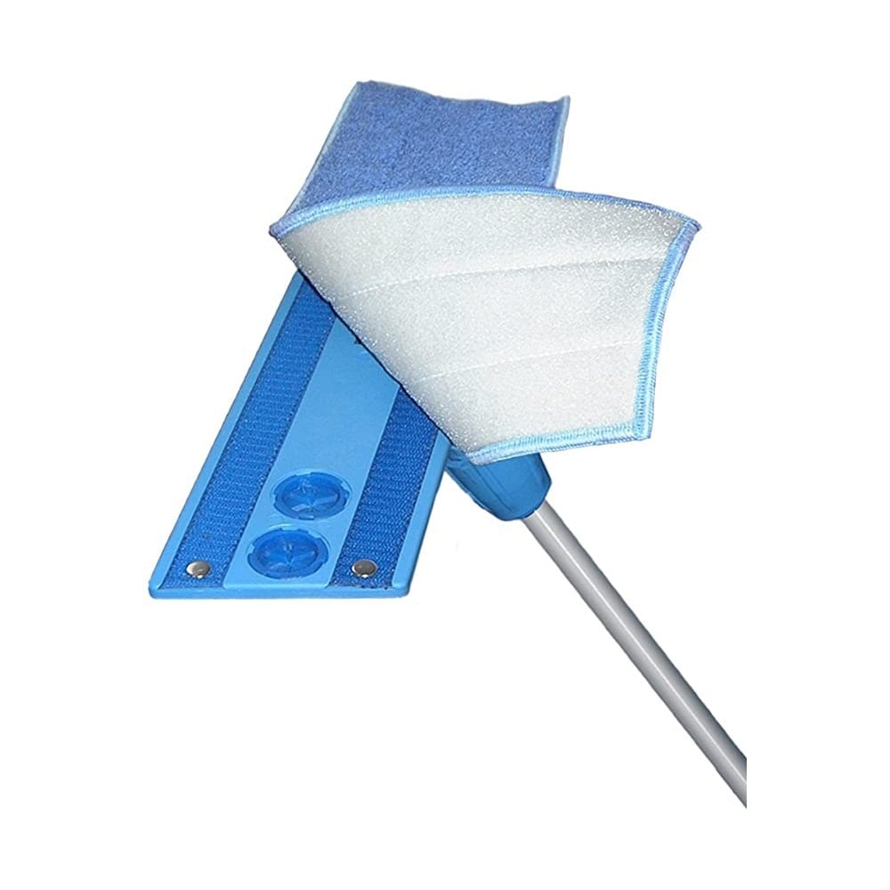 Superio Microfiber Flat Mop Mopping Pad  Blue