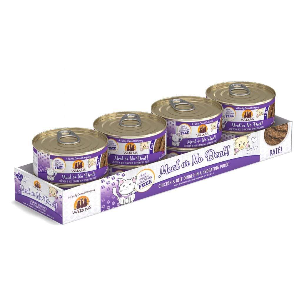 Weruva Classic Cat Pate Meal or No Deal! with Chicken and Beef Canned Ca